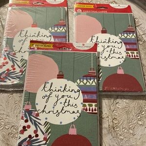 18 American Greetings Christmas card bundle lot Stop the clock Thinking of you